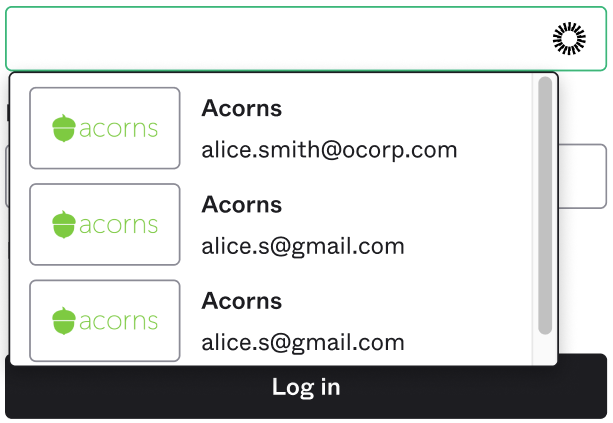 Okta Browser Plugin select from multiple credentials