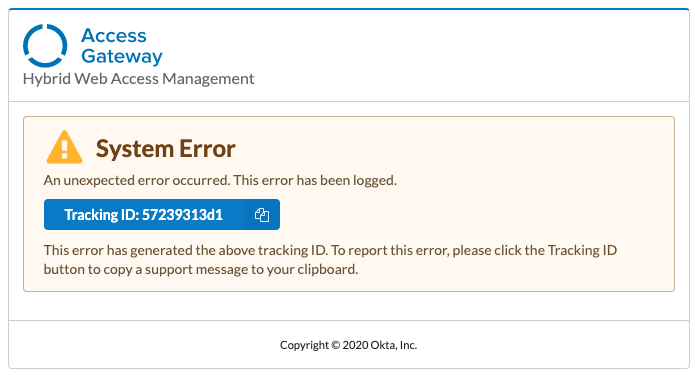 Error message when an attempt is made to redirect to a untrusted domain.