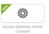 In the applications list, click the name of the newly added Access Gateway admin app.